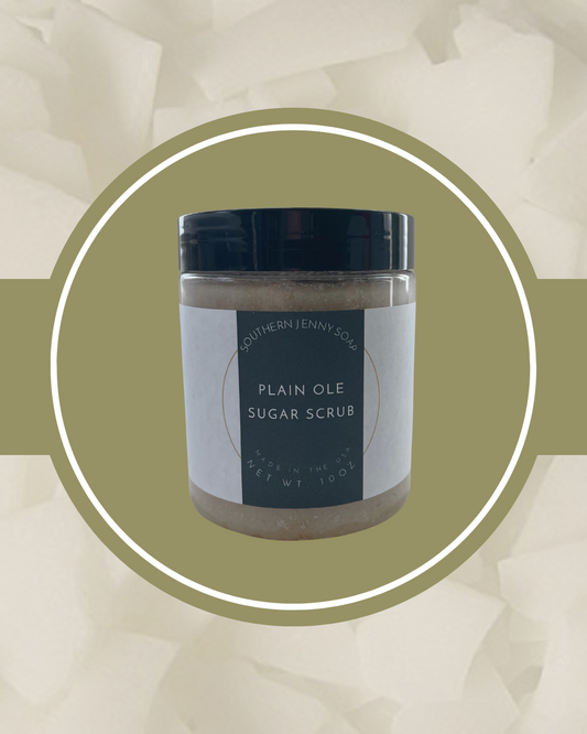 Plain Old Sugar Scrub 10 oz.