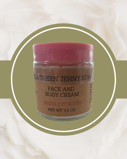 Face and Body Cream Fresh Cut Roses
