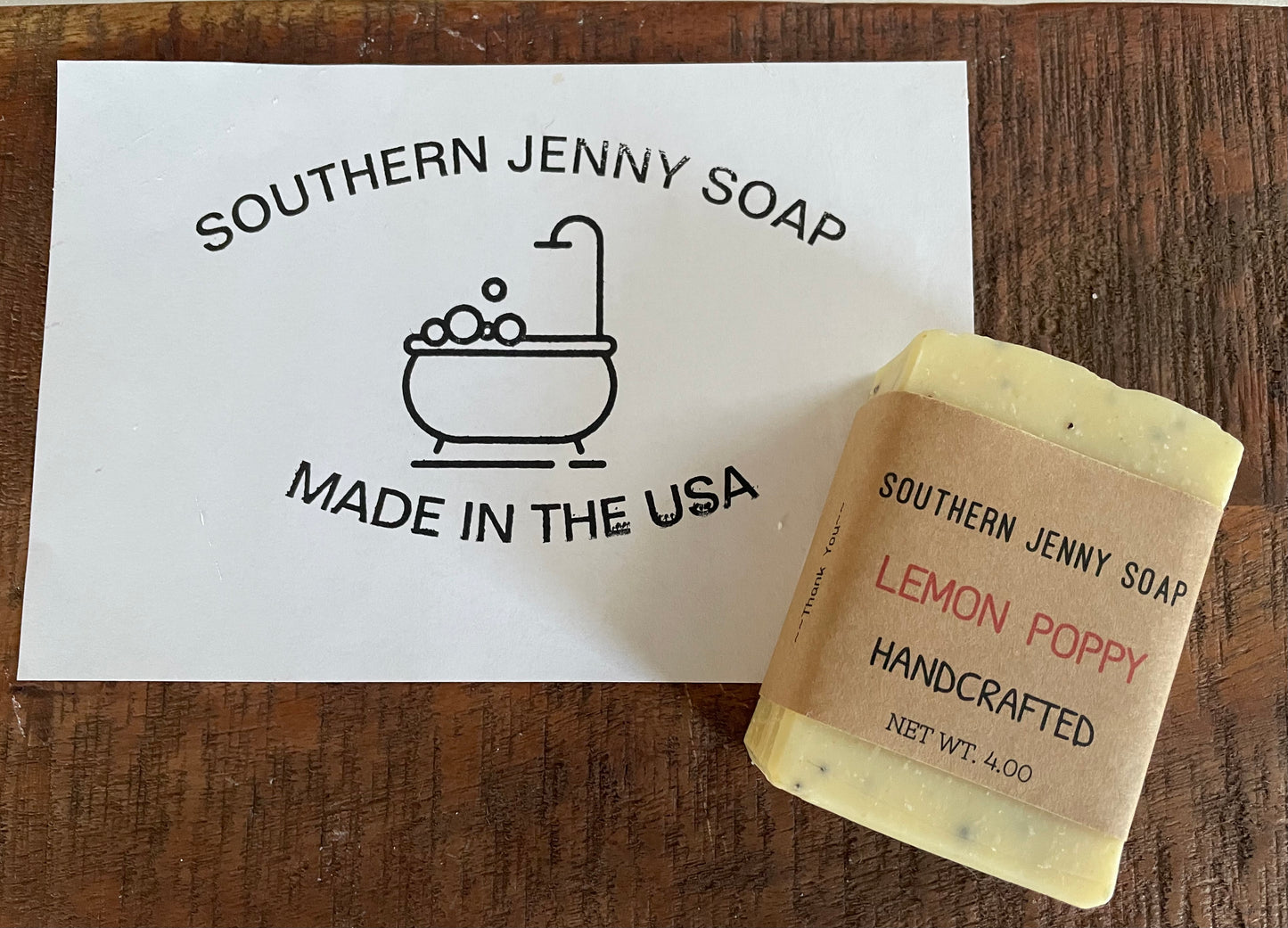 Lemon Poppy Soap Bar