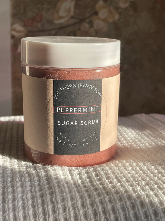 Peppermint Sugar Scrub 10 oz.