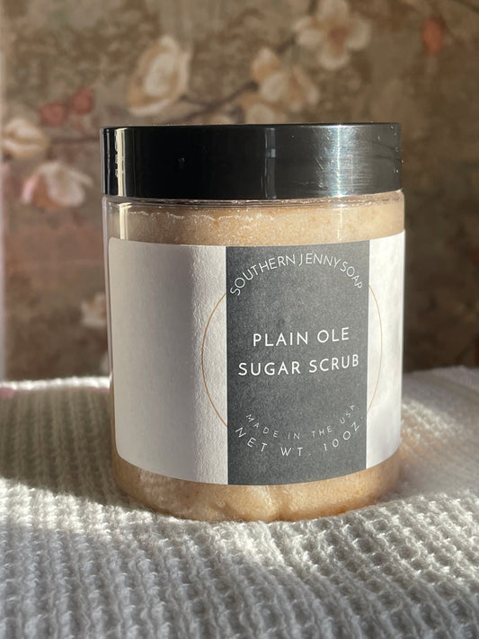 Plain Old Sugar Scrub 10oz.