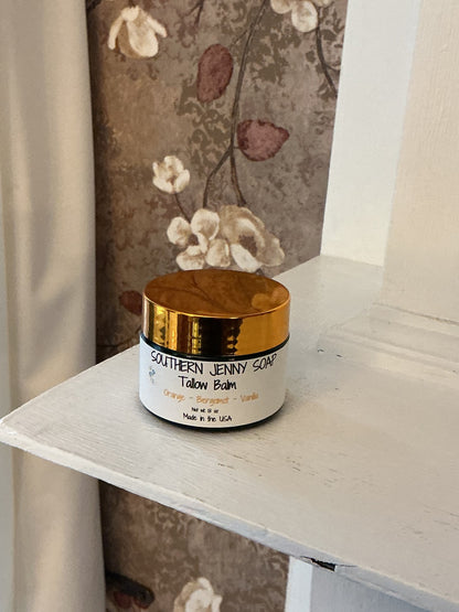 Tallow Balm with Orange ~ Bergamot ~ Vanilla